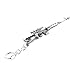 SODIAL(R) Mini Dragunov Sniper Gun Model Pendant Lobster Hook Keychain Gray