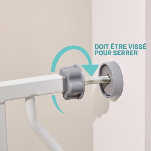 Regalo Easy Step Gate - White - Fits Gaps Between 29" and 39" Wide