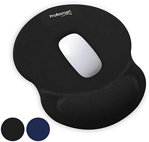 マウスパッド リストレスト 一体型 低反発 マウスパット 手首クッション おしゃれ 疲労低減 柔らかい 滑り止め マット Mouse Pad 手首 パッド 防水ゲーミング 人間工学 レーザー 光学式マウス対応 Pc パソコン オフィス Profesmart ブラック
