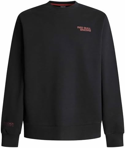 Herren Reflect Logo Crew Sweatshirt, Schwarz (Black), M