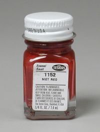TES1152PT Metallic Red Enamel Paint .25oz Bottle by Testors Paints