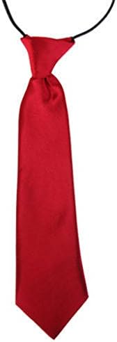 5starwarehouse® Top Quality Kids ELASTIC TIE Childrens School Solid Plain Wedding Slim Classic Necktie Cravat UK