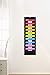 Black Pocket Chart for Classroom - 10 Pocket Storage Rainbow Pocket Charts , 3 Over Door Hangers Included, Hanging Wall File Organizer for File Folders, School Mailbox, Home/Office Papers