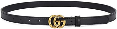 MiiFree Women's Genuine Leather Belts with Metal Buckle for Dresses and Jeans