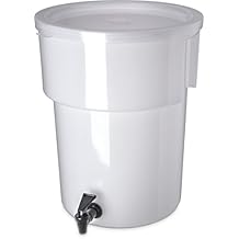 Carlisle 221002 Polyethylene Round Beverage Dispenser, 5 gal. Capacity, 12-3/8