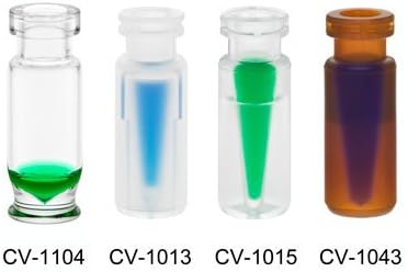 CHEMGLA - Vial Autosampler HPLC .5mL500µL Polypropylene- 12x 32mm- 11mm CR/Snap Ring, PK100