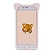 iPhone 7 Plus Case, MC Fashion Super Cute 3D Pink Bear Rilakkuma Protective Silicone Case for Apple iPhone 7 Plus (2016) and iPhone 8 Plus (2017) (Rilakkuma)
