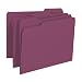 Smead File Folder, 1/3-Cut Tab, Letter Size, Maroon, 100 per Box (13093) primary
