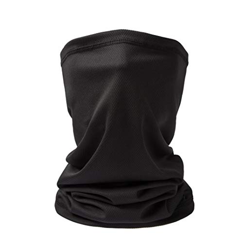 Sun UV Protection Mask,Neck Gaiter,Magic Face Mask Scarf,Dust Bandana Balaclava,Fishing Hiking Cycling Mask for Men Women Black