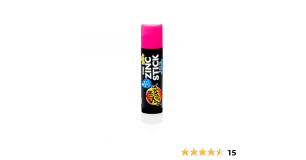 Sun Zapper - Barra de zinc de color rosa con protección SPF 50 +, en envase de 12 g.