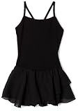 Capezio Little Girls' Camisole Cotton Dress,Black,I ( 6-8)