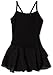 Capezio Little Girls' Camisole Cotton Dress,Black,I ( 6-8)