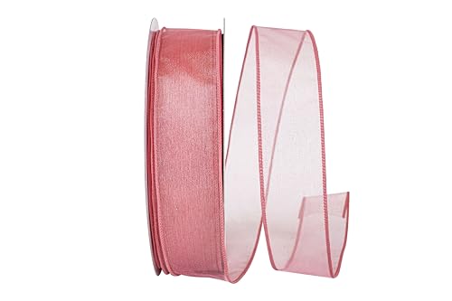 Reliant Ribbon 99908W-099-09K Sheer Lovely Value Wired Edge Ribbon, 1-1/2 Inch…