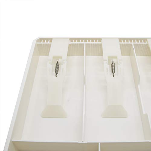 Cash Money Tray Replacement Drawer Register Insert Tray Storage Case with Plastic Clip (5 Bill/4 Coin-White) - Thumbnail 6