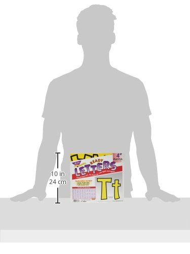 Trend T79743 Ready Letters Playful Combo Set, Yellow, 4"h, 216/Set (TEPT79743)