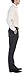 Studio 10 Men’s by Gioberti Slim Fit Dress Pants, Charcoal, 32/32