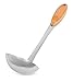 ArtMuseKitsMikash Internet's Best Stainless Steel and Bamboo Serving Ladle | Large Kitchen Utensil Spoon | Punch Bowl and Soup Pan Ladle