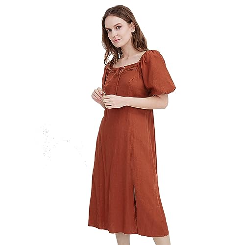 sachin and babi light blue dress Madewell Blush Pink V-Neck Linen Blend Midi Dress main image 0