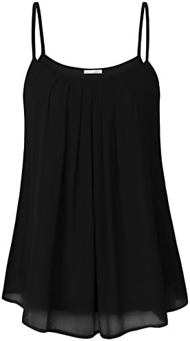 black chiffon cami top