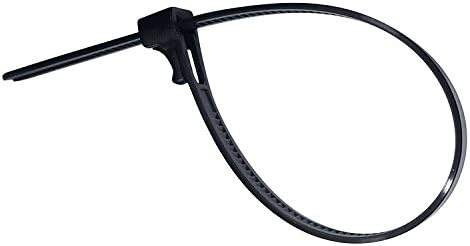 AP Industrial Reusable Releasable Adjustable Nylon Cable Zip Ties (10 Inch, Black)