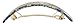 France Luxe Rectangle Volume Barrette - Splash Garden Blue/Green