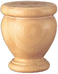 English Estate Lille Plain Bun Foot, Hard Maple