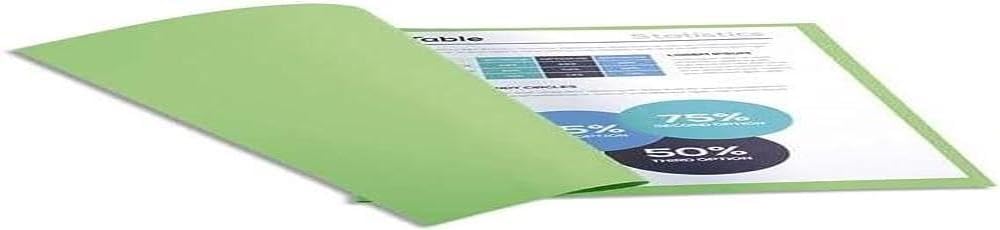 Exacompta - Ref 410004E - Forever Collection - Recycled Square Cut Folder - A4 (210 x 297mm), 220gsm Recycled Board, Blue Angel Certified - Pale Green (Pack of 100)