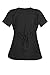 G Med Women's Ultra Soft Top & Pants Fashion Scrub Set(SET-MED,BLK-L)