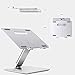 Height Adjustable Aluminum Laptop Stand | Ergonomic Design & Lightweight Stand Compatible with 15.6″ MacBook Pro/Air, Dell, Hp, Samsung, Apple Laptop | Stylish Foldable Laptop Holder for Office Deskthumb 2