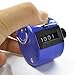 Bluecell Blue Color Handheld Tally Counter 4 Digit Display for Lap/Sport/Coach/School/Event