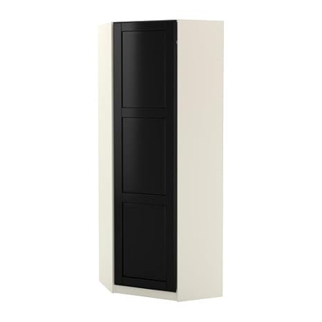 Amazon Com Ikea Corner Wardrobe White Undredal Black