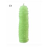 Qweryboo Reusable Men Luminous Condoms Different Sleeve The Dark Knight Condoms Night Light Glow In the Dark Condom (C#)