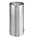 DuraVent 6DBK-48SS DuraBlack Stainless Steel Single Wall Interior Stove Pipe Straight Length; Connecting Woodstoves To Chimney, 24-Gauge Steel Construction, Lock-Seemed, 6" Inner Diameter x 48" Length