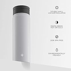 JoyJolt Triple Insulated Water Bottle with Straw