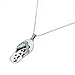 CHUVORA Sterling Silver Always at Your Side Paw Print Flip Flop Beach Shoes Sandal Pendant Necklace 18
