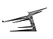 CedarsLink Heavy Duty Studio Controller And Laptop Computer DJ Rack Stand Mount
