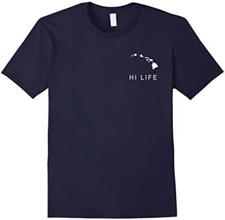 Mens HI LIFE Hawaii Novelty Souvenir T-shirt XL Navy