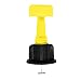 50Pcs Tile Positioning Leveler T Shape Tile Leveling Spacers Wedges Tile Flooring Wall Leveling Locator System,T-lock-Pliers-Tool-Tile-Leveling-System for Builing Walls & Floors