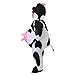 Spooktacular Creations Inflatable Costume Air Blow-up Deluxe Halloween Cow Costume - Child (7-10 Yrs) Black and White