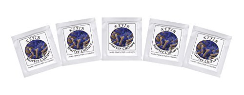 Kefir Starter Cultures - Pack of 5 Freeze Dried Sachets for Homemade Milk Kefir (5 sachets) — image 1