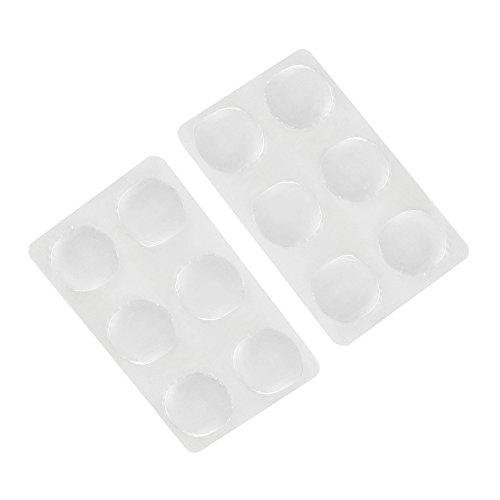 Mowind 12 PCS/Set of Drum Damper Gel Pads Snare Drum Muffler Mute Transparent