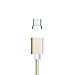 Netdot Gen7 Nylon Braided USB-C Magnetic Fast Charging Cable Compatible with Type-C Smartphone(3.3ft USB-C/2 Pack Gold)