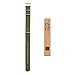 Archer Watch Straps - Seat Belt Nylon Military Style Watch Bands (Olive Green, Stainless, 20mm)