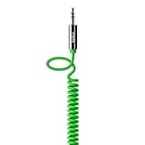 Belkin 6-Foot MIXIT Coiled Aux/Auxiliary Cable (Green)
