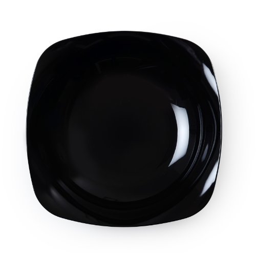 Fineline Settings Renaissance Black Rounded Square China-Like 12 oz Bowl  120 Pieces