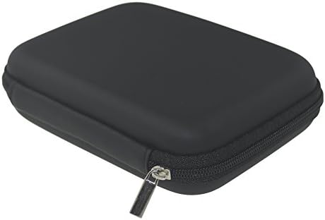 Enterest 2.5 Inch Portable External Hard Disk Drive HDD Carrying PU Travel Case Pouch Cover with Shockproof Waterproof (Black)