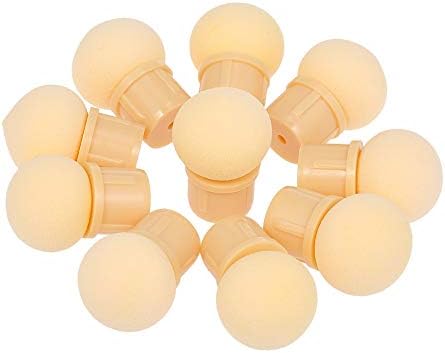 MoreBeauty 10Pcs Replaceable Round Sponge Heads For Manicure Gradient Blooming Brush Shade Maker UV Gel Polisher Nail Art Tools