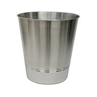 BathSense CGM1291 Shiny Metal Bathroom Wastebasket and Trash Can Refuse Disposal Bin, Aurora