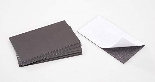 Darice Sticky Back Magnet Card - Black - 2 x 3.5 inches - 10 Pieces