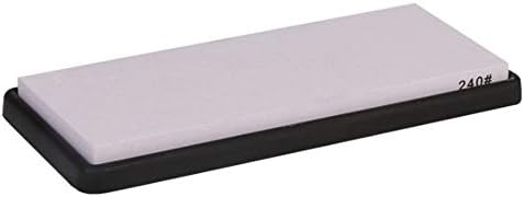 Sharpening Stone,Sharpeners Whetstone 240 Grit Sided Water Stone Sharpener, Rubber Stone Holder Included Base for Kitchen,Outdoor